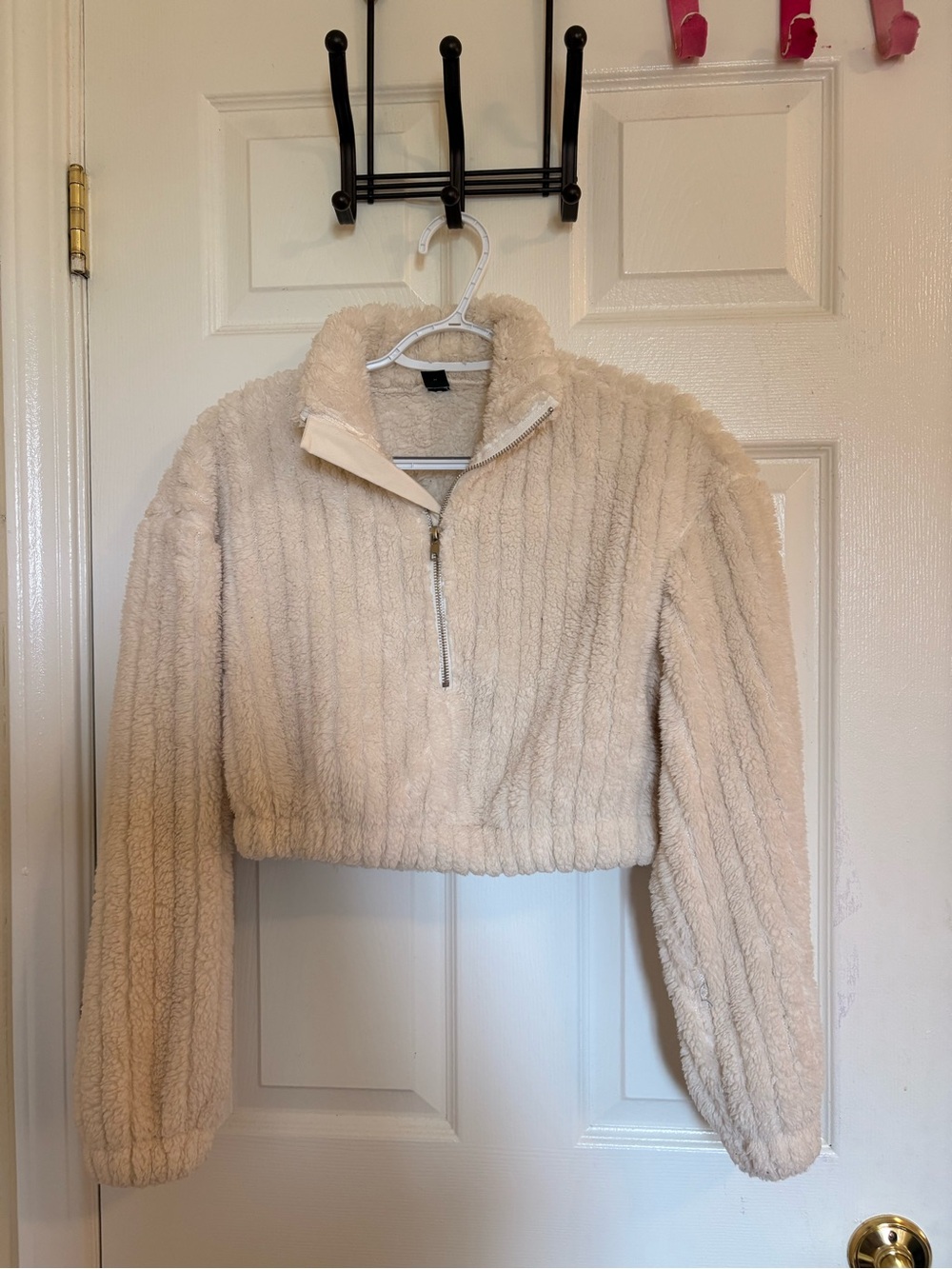 cozy half zip pullover jacket